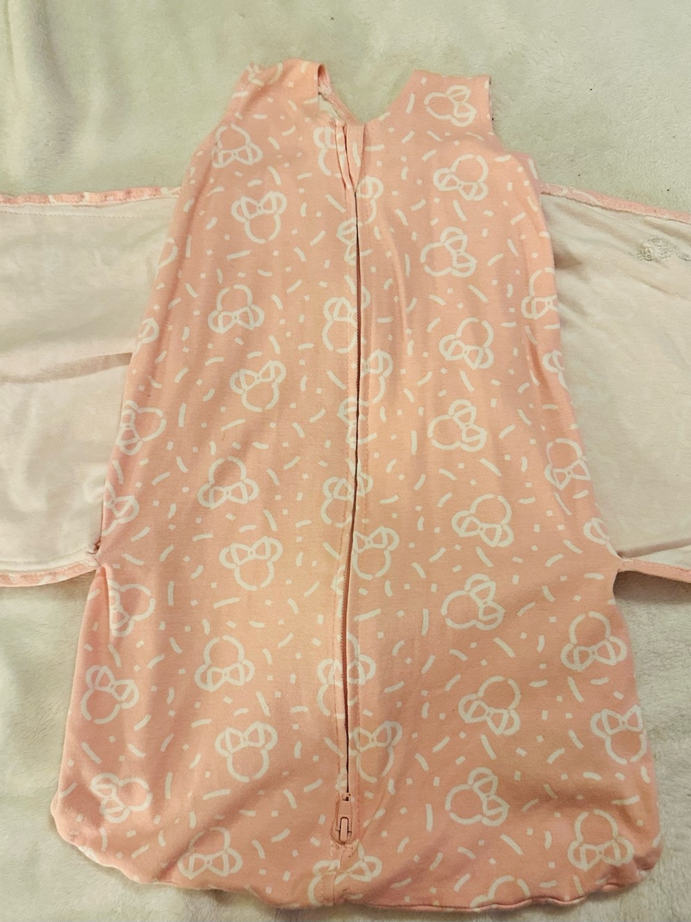 Halo Pink Floral Pattern Sleeveless Zip Sleep Sack